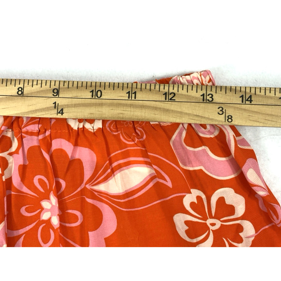 Olivaceous Shorts Outfit‎ Women Medium Orange Pink Cream  Tropical Beachcore - Picture 7 of 16